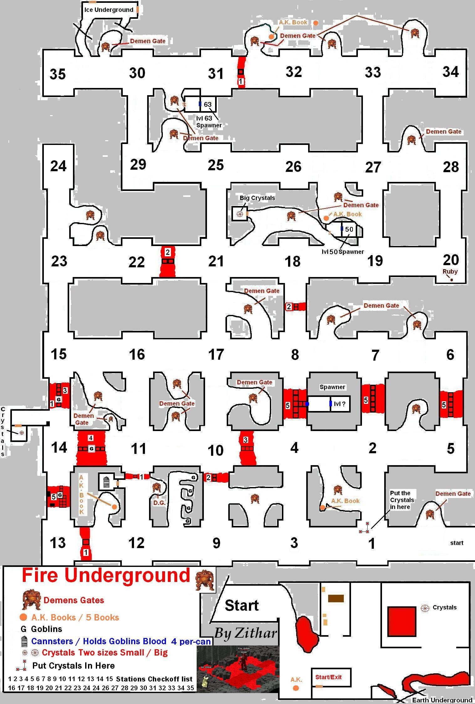 Fire Underground Map